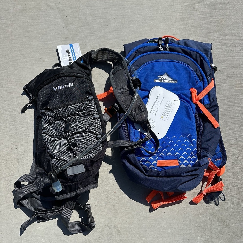Lot‎ Of 2 High Sierra And Vibrelli Water Backpacks